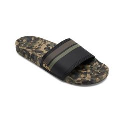 Sandały wsuwane dla Mężczyzn RIVI SLIDE Zielony. Zielone sandały męskie Quiksilver, bez wzorów, z gumy, sportowe, bez zapięcia. Za 179.00 zł.