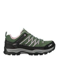 Buty trekkingowe juniorskie RIGEL LOW skóra wodoodporne. Zielone trekkingi męskie CMP, z gumy, bez zapięcia. Za 359.99 zł.