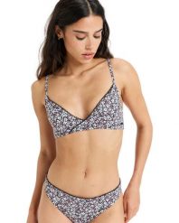 Trójkątny stanik bikini dla Kobiety INTO THE SUN Czarny. Czarne stroje kąpielowe damskie Roxy, m, bez wzorów, z elastanu. Za 139.99 zł.