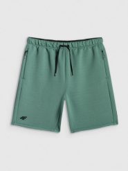 4F Spodenki treningowe szybkoschnące męskie - turkusowe XXL. Niebieskie szorty męskie 4F, bez wzorów, z materiału. Za 149.99 zł.