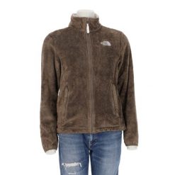 Second life - Kurtka polarowa Osito TNF dla kobiet - Jak nowy. Zielone kurtki sportowe damskie The North Face, m, bez wzorów, z materiału, bez ramiączek, bez kaptura, trekkingowe. Za 211.46 zł.