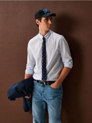 Krawat z nadrukiem w piki - wielobarwny. Krawaty i muchy Sinsay, bez wzorów. Za 12.99 zł.