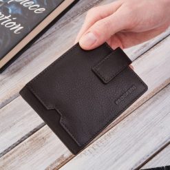 Portfel Męski Skórzany Brødrene G-109 Brązowy. Brązowe portfele męskie Brødrene, bez wzorów, ze skóry. Za 49.00 zł.