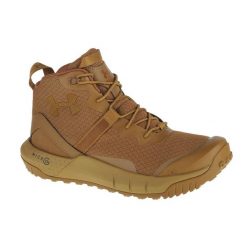 Buty trekkingowe męskie, Under Armour Micro G Valsetz Mid. Czarne buty zimowe męskie Under Armour, bez wzorów, bez obcasa, bez zapięcia. Za 499.99 zł.