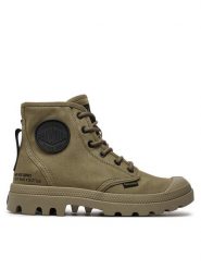 Palladium Trapery Pampa Hi Htg Supply 77356-308-M Zielony. Zielone buty zimowe męskie Palladium, bez wzorów, z materiału, bez obcasa, bez zapięcia. Za 449.99 zł.