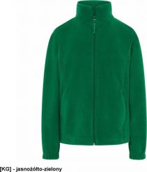 JHK FLRL300 - Bluza polarowa damska, taliowana, z suwakiem i dwoma zapinanymi kieszeniami - jasnożółto-zielony 2XL. Zielone bluzy damskie JHK, xl, bez wzorów, z polaru, bez ramiączek, bez kaptura. Za 58.74 zł.