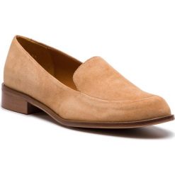 Lordsy SOLO FEMME - 96640-05-I57/000-03-00 Beż. Brązowe półbuty damskie Solo Femme, bez wzorów, z materiału, bez obcasa, na obcasie, bez zapięcia. W wyprzedaży za 209.00 zł.