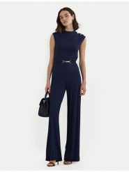 Lauren Ralph Lauren Kombinezon 200889069002 Granatowy Wide Leg. Niebieskie sukienki damskie Lauren Ralph Lauren, m, bez wzorów, z wiskozy, bez kołnierzyka, bez ramiączek. Za 799.99 zł.