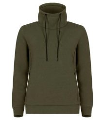 Clique Hobart Women bluza damska z wysokim kołnierzem air-layer. Zielone bluzy damskie CLIQUE, s, bez wzorów, z elastanu, bez ramiączek, bez kaptura. Za 189.82 zł.