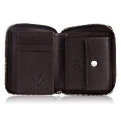 Portfel Skórzany RFID Brødrene G-05L Brązowy. Brązowe portfele męskie Brødrene, bez wzorów, ze skóry. Za 84.00 zł.