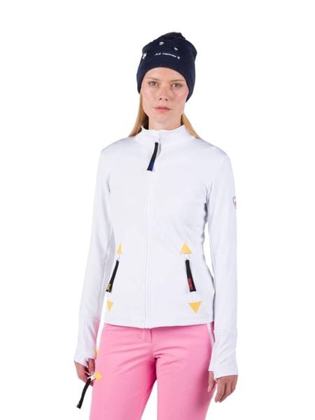 Bluza Rossignol JCC damska Climi JKT biała. Białe bluzy damskie Rossignol, m, bez wzorów, z elastanu, bez ramiączek, bez kaptura. Za 889.99 zł.