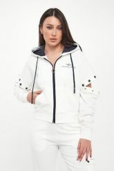 Bluza damska z odpinanymi rękawami AERONAUTICA MILITARE. Bluzy damskie Aeronautica Militare, l, bez wzorów, bez ramiączek, bez kaptura. Za 899.00 zł.