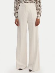 Marella Spodnie palazzo Sequoia 2613131211 Biały Wide Leg. Białe spodnie materiałowe damskie Marella, bez wzorów, z materiału. Za 769.99 zł.