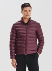 PAKO LORENTE - Fioletowa kurtka pikowana. Fioletowe kurtki męskie Pako Lorente, na jesień, bez wzorów, bez kaptura. Za 299.99 zł.