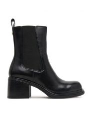 Armani Exchange Botki XW001643 AF17474 UC001 Czarny. Czarne botki damskie Armani Exchange, bez wzorów, ze skóry, bez obcasa, na słupku, bez zapięcia. Za 1,059.00 zł.