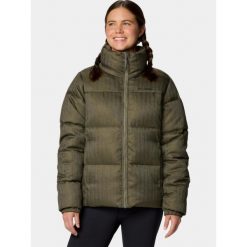 Kurtka Zimowa Damska Columbia Puffect Herringbone. Zielone kurtki sportowe damskie Columbia, na zimę, xl, bez wzorów, z syntetyku, bez ramiączek, bez kaptura, trekkingowe. Za 699.00 zł.
