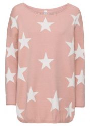 Sweter oversize z miękkiej mieszanki wiskozy. Czerwone swetry nierozpinane damskie bonprix, bez wzorów, z dzianiny, bez kołnierzyka, bez ramiączek. Za 124.99 zł.