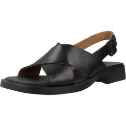 Sandały CAMPER K201600 002 Czarny. Czarne sandały damskie Camper, bez wzorów, z materiału, bez obcasa, bez zapięcia. Za 476.99 zł.