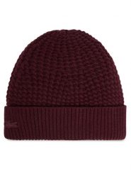 Lacoste Czapka RB9881 Bordowy. Czerwone czapki damskie Lacoste, na zimę, bez wzorów, z wełny. Za 309.99 zł.