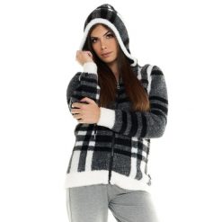 Bluza z kaptur na co dzień na siłownię. Czarne bluzy damskie LEONE 1947 APPAREL, bez wzorów, z poliesteru, sportowe, bez ramiączek, bez kaptura. Za 218.92 zł.