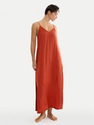 Triumph Sukienka letnia Summer Satin 10227240 Pomarańczowy Relaxed Fit. Brązowe sukienki damskie Triumph, na lato, bez wzorów, z syntetyku, bez kołnierzyka, bez ramiączek. Za 179.99 zł.