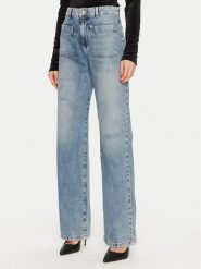 Just Cavalli Jeansy 77PAB503 Niebieski Wide Leg. Niebieskie jeansy damskie Just Cavalli, bez wzorów, z bawełny. Za 579.99 zł.