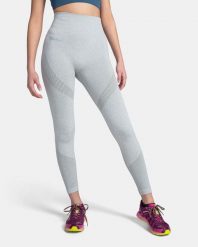 Damskie bezszwowe legginsy Kilpi SEAMIO-W. Szare legginsy damskie Kilpi, bez wzorów, z materiału. Za 91.56 zł.