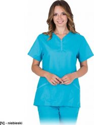 R.E.I.S. CANZONA-J - bluza damska ochronna z krótkim rękawem, 2 kieszenie, dekolt z suwakiem L. Brązowe bluzy damskie R.E.I.S., l, bez wzorów, bez ramiączek, bez kaptura. Za 59.23 zł.