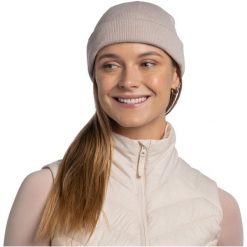 Czapka BUFF KNITTED BEANIE LILON FISHERMAN. Szare czapki damskie Buff, bez wzorów. Za 109.73 zł.