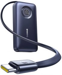 Powerbank Baseus BASEUS Powerbank EnerCore CR11 10000mAh 45W USB-C Wyświetlacz Kabel Czarny. Czarne powerbanki Baseus. Za 194.44 zł.