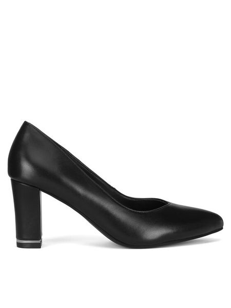 Lasocki Czółenka WYL3990-1Z Czarny. Czarne czółenka damskie Lasocki, bez wzorów, ze skóry, bez obcasa, bez zapięcia. Za 239.99 zł.