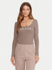 Guess Body O5RM08 KBBU1 Beżowy Regular Fit. Brązowe body Guess, z aplikacjami, z bawełny. Za 149.99 zł.
