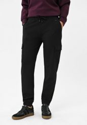 Damskie joggery cargo N-KIMBRA. Czarne spodnie dresowe damskie Volcano, bez wzorów, z dresówki, eleganckie. Za 149.99 zł.