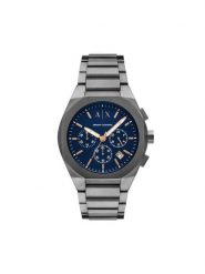 Armani Exchange Zegarek Rafael AX4182 Srebrny. Szare zegarki męskie Armani Exchange, bez wzorów, srebrne. Za 979.99 zł.