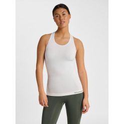 Damski tank top Hummel hmltif top. Białe topy damskie Hummel, m, bez wzorów, bez kołnierzyka, bez ramiączek. Za 152.50 zł.