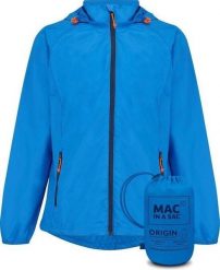Mac in a Sac - Płaszcz przeciwdeszczowy - Ocean Blue. Niebieskie płaszcze damskie Mac In A Sac, l, bez wzorów, z materiału, bez kołnierzyka, bez kaptura. Za 306.00 zł.