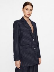 Pepe Jeans Marynarka Rene PL402287 Czarny Relaxed Fit. Czarne marynarki i żakiety damskie Pepe Jeans, bez wzorów, z jeansu, bez kołnierzyka, bez ramiączek. Za 619.99 zł.