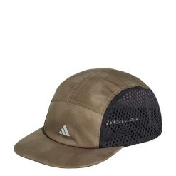 Czapka Running Graphic. Zielone czapki damskie Adidas, bez wzorów, z materiału, eleganckie. Za 129.00 zł.