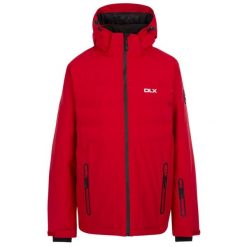 Dlx Randolph- Męska kurtka narciarska Dlx czerwona. Czerwone kurtki sportowe męskie DLX, m, bez wzorów, z puchu, bez kaptura, narciarskie. Za 633.99 zł.
