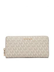 MICHAEL Michael Kors Portfel Jet Set 32F5GJ6T7B Kremowy. Białe portfele damskie MICHAEL Michael Kors, ze skóry. Za 589.99 zł.