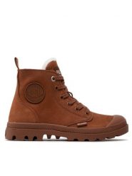 Palladium Trapery Pampa Hi Zip Wl 95982-200-M Brązowy. Brązowe trapery damskie Palladium, z nubiku, bez zapięcia. Za 363.35 zł.