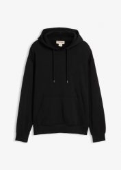 Bluza z kapturem, loose fit. Niebieskie bluzy męskie bonprix, m, bez wzorów, sportowe, bez ramiączek, z kapturem. Za 94.99 zł.
