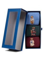 Polo Ralph Lauren Skarpety w 3-paku Mężczyźni niebieski|zielony|czerwony jednolity, ONE SIZE. Czerwone skarpety męskie Polo Ralph Lauren, bez wzorów. Za 259.95 zł.