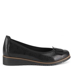 Baleriny Lasocki. Czarne balerinki damskie Lasocki, bez wzorów, bez obcasa, bez zapięcia. Za 169.99 zł.