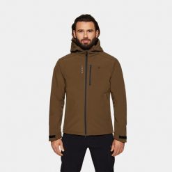 Kurtka męska softshell Alpinus ASO. Zielone kurtki sportowe męskie Alpinus, m, bez wzorów, z softshellu, bez kaptura, trekkingowe. Za 279.00 zł.