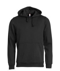 Clique Basic Hoody uniseks bluza z kapturem z trwałego materiału – black. Czarne bluzy damskie CLIQUE, xl, bez wzorów, z bawełny, bez ramiączek, z kapturem. Za 172.64 zł.