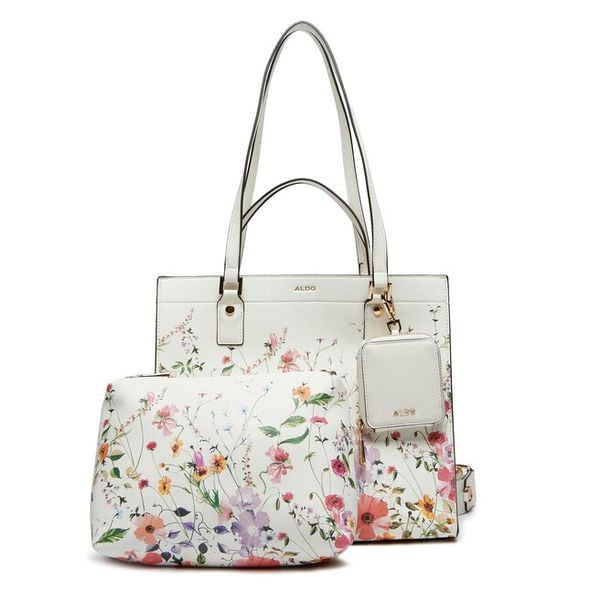 Torebka Aldo. Białe shopperki damskie Aldo, bez wzorów, bez dodatków. Za 229.99 zł.