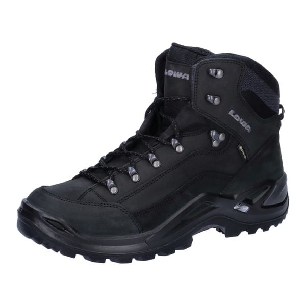 Buty trekkingowe męskie Lowa Renegade Gtx Mid. Czarne trekkingi męskie Lowa, z materiału, za kostkę, bez zapięcia. Za 1,252.00 zł.