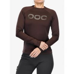 Bluza rowerowa damska POC Reform Enduro Jersey. Czarne bluzy damskie POC, s, bez wzorów, z jersey, bez ramiączek, bez kaptura. Za 287.99 zł.