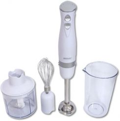 Blender ręczny 3w1 - MPM 700W - Biały. Białe blendery Mpm. Za 113.47 zł.
